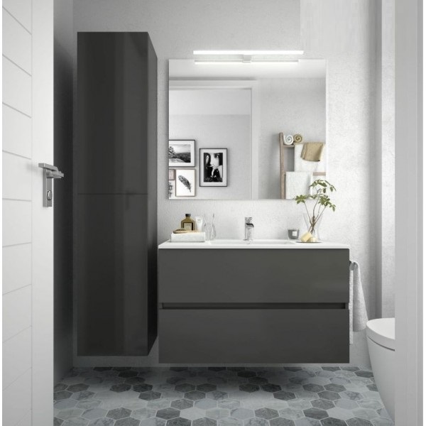 SG Meuble Fuss 900 gris brillant